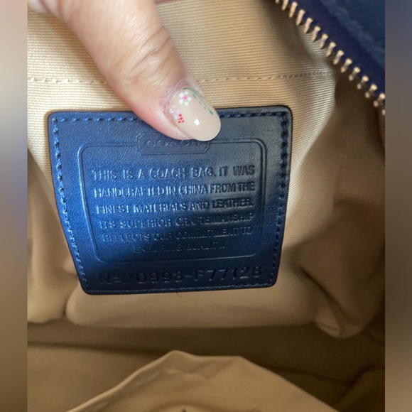 Coach Voyager signature multifunction tote diaper leather canvas bag - Picture 12 of 15